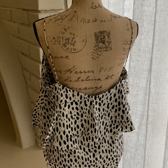 New J. Crew silk leopard print cami size 12 tank career party tank top layer - Picture 5 of 14